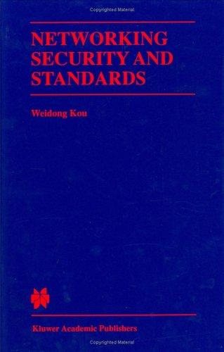 Couverture : Networking security and standards