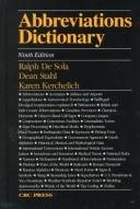 Couverture : Abbreviations dictionary