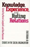 Couverture : Knowledge, experience, and ruling relations