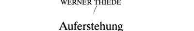Couverture : Auferstehung der Toten