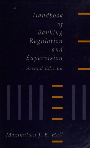 Couverture : Handbook of banking regulation and supervision