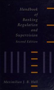 Couverture : Handbook of banking regulation and supervision
