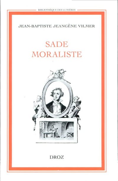 Couverture : Sade moraliste