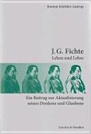 Couverture : J. G. Fichte
