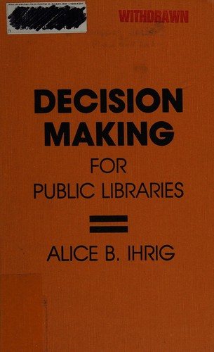 Couverture : Decision making for public libraries