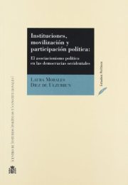 Couverture : Instituciones movilizacion y participacion politica