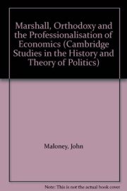 Couverture : Marshall, orthodoxy and the professionalisation of economics