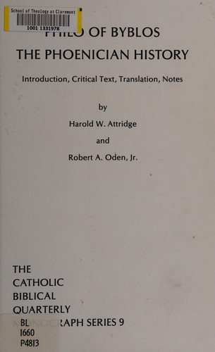 Couverture : The Phoenician history