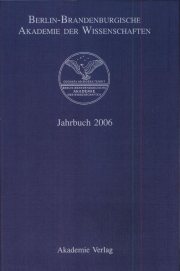 Couverture : Berlin-Brandenburgische Akademie Der Wissenschaften