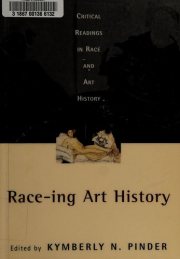 Couverture : Race-ing art history