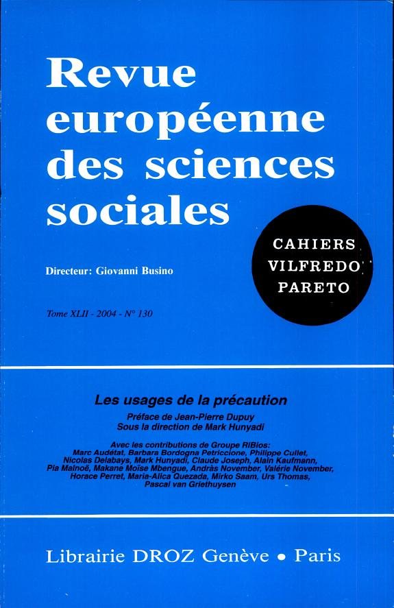 Couverture : Les usages de la précaution