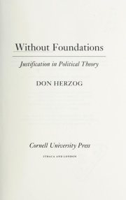 Couverture : Without foundations