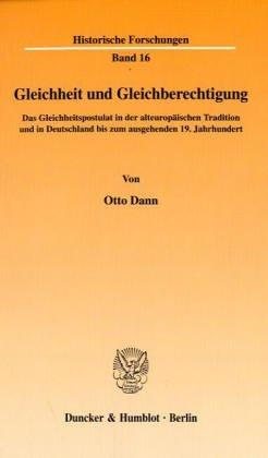 Couverture : Gleichheit und Gleichberechtigung