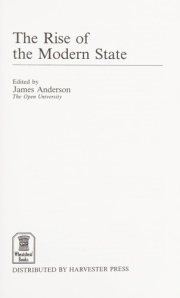 Couverture : The Rise of the modern state