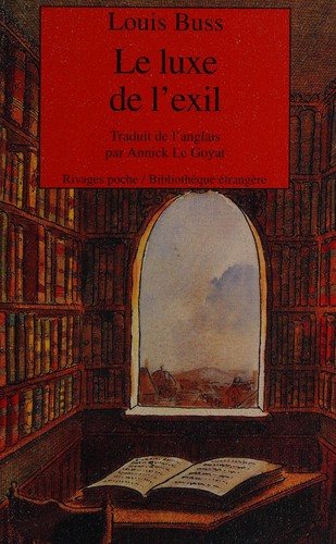 Couverture : Le luxe de l'exil