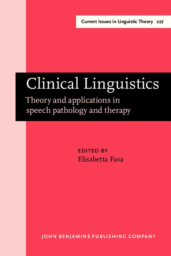 Couverture : Clinical Linguistics