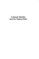 Couverture : Cultural Identity and the Nation-State