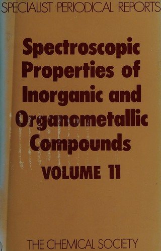 Couverture : Spectroscopic Properties of Inorganic and Organometallic Compounds