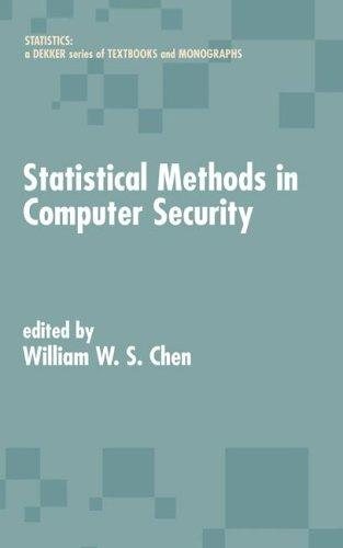 Couverture : Statistical methods in computer security