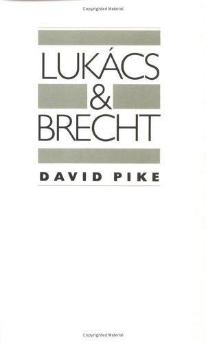 Couverture : Lukács and Brecht