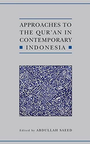 Couverture : Approaches to the Qur'an in contemporary Indonesia