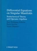 Couverture : Differential Equations on Singular Manifolds