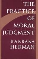 Couverture : The practice of moral judgment