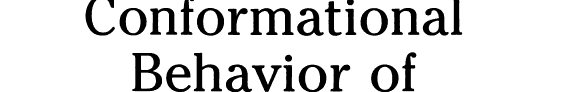 Couverture : Conformational behavior of six-membered rings