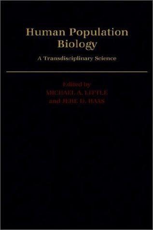 Couverture : Human population biology