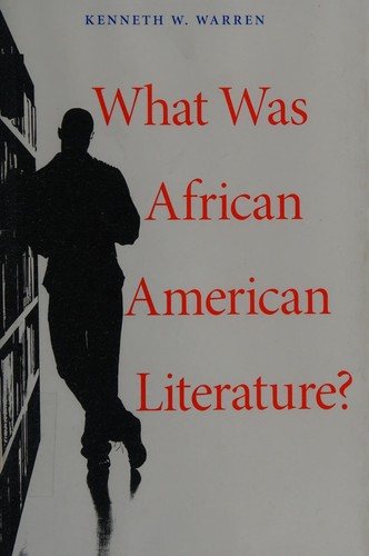 Couverture : What was African American literature?