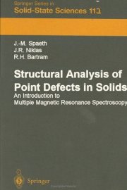 Couverture : Structural analysis of point defects in solids