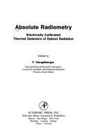 Couverture : Absolute radiometry
