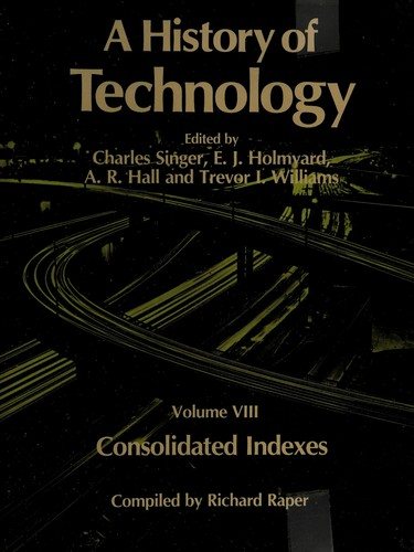 Couverture : A History of Technology: Volume 8