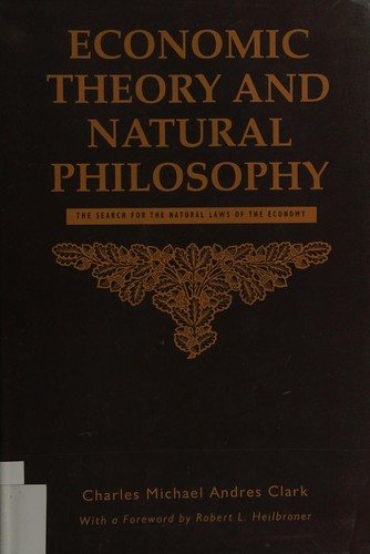 Couverture : Economic theory and natural philosophy
