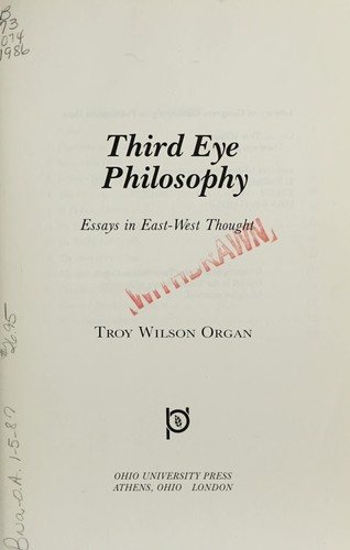 Couverture : Third eye philosophy