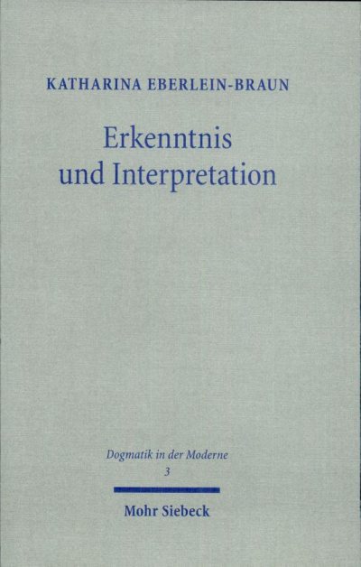 Couverture : Erkenntnis und Interpretation