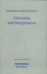 Couverture : Erkenntnis und Interpretation