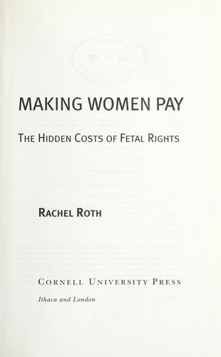 Couverture : Making women pay