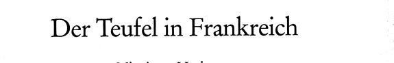 Couverture : Der Teufel in Frankreich