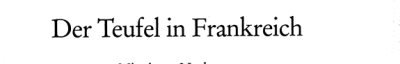 Couverture : Der Teufel in Frankreich