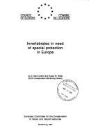 Couverture : Invertebrates in Need of Special Protection in Europe (Nature and Environment Series)