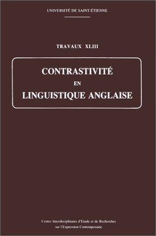 Couverture : Contrastivité en linguistique anglaise