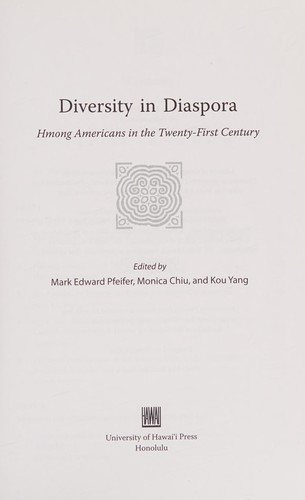 Couverture : Diversity in Diaspora