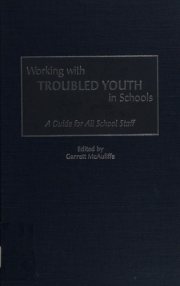 Couverture : Working with troubled youth in schools