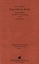 Couverture : Gutzkows Werke und Briefe
