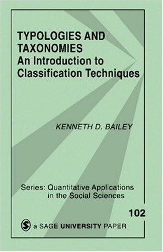 Couverture : Typologies and taxonomies