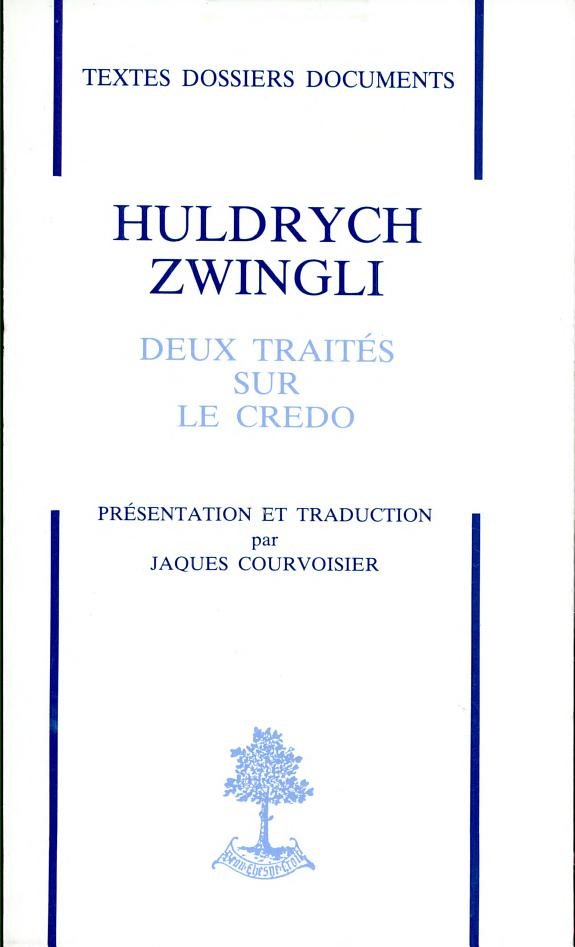 Couverture : Huldrych Zwingli