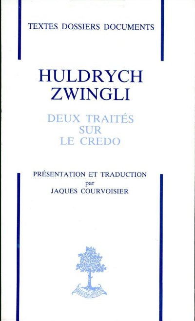 Couverture : Huldrych Zwingli