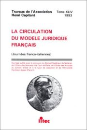 Couverture : La circulation du modèle juridique français