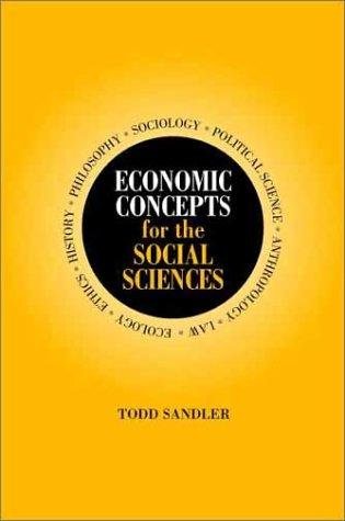 Couverture : Economic Concepts for the Social Sciences